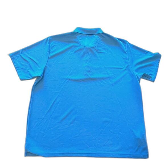 Cubavera tshirt plus golf mens blue short sleeve casual front button plus sz 3X. - Picture 6 of 15